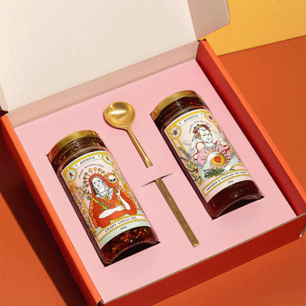 Apostle Chilli Oil, Honey Hot & Spoon Gift Pack