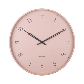 Karlsson Stark Wall Clock - Faded Pink