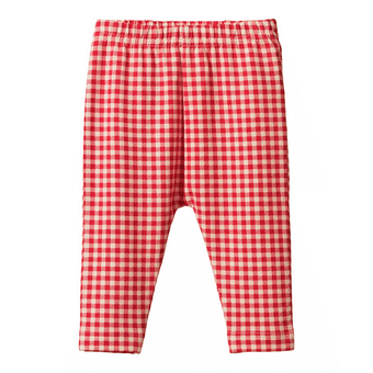 Nature Baby Leggings - Red Gingham