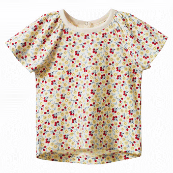 Nature Baby Faye Tee - Kitchen Garden Print