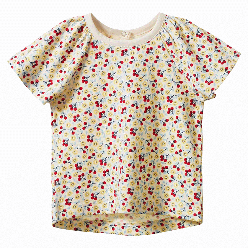 Nature Baby Faye Tee - Kitchen Garden Print