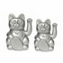 Diminuto Cielo Silver Luckycat Decorative Tabletop Object