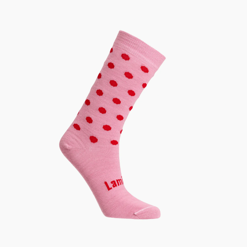 Lamington Merino Wool Crew Socks | WOMAN | Cherry