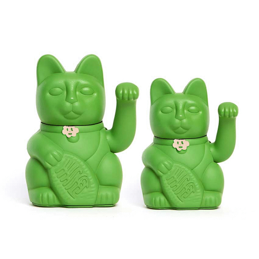 Diminuto Cielo Green Hulk Luckycat Decorative Tabletop Object