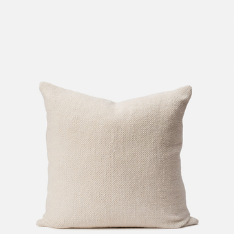 Citta Villa Linen Cushion Cover - Chalk 55x55cm