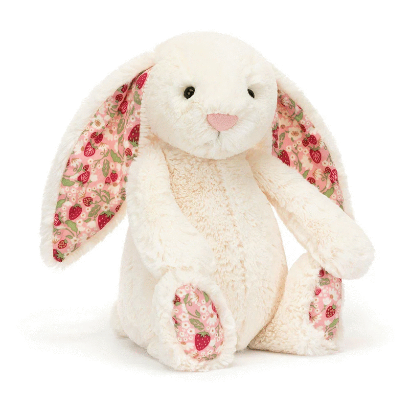JELLYCAT - BASHFUL BLOSSOM CREAM BERRY BUNNY | ORIGINAL (MED)