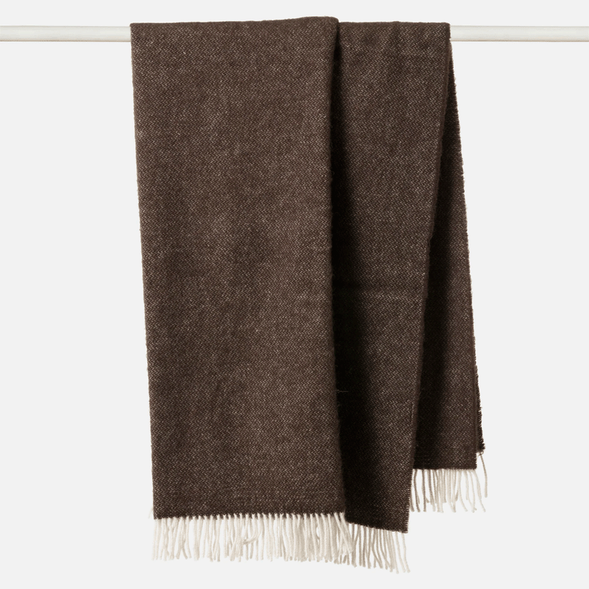 Citta Wool Throw - Cocoa 130x180cm