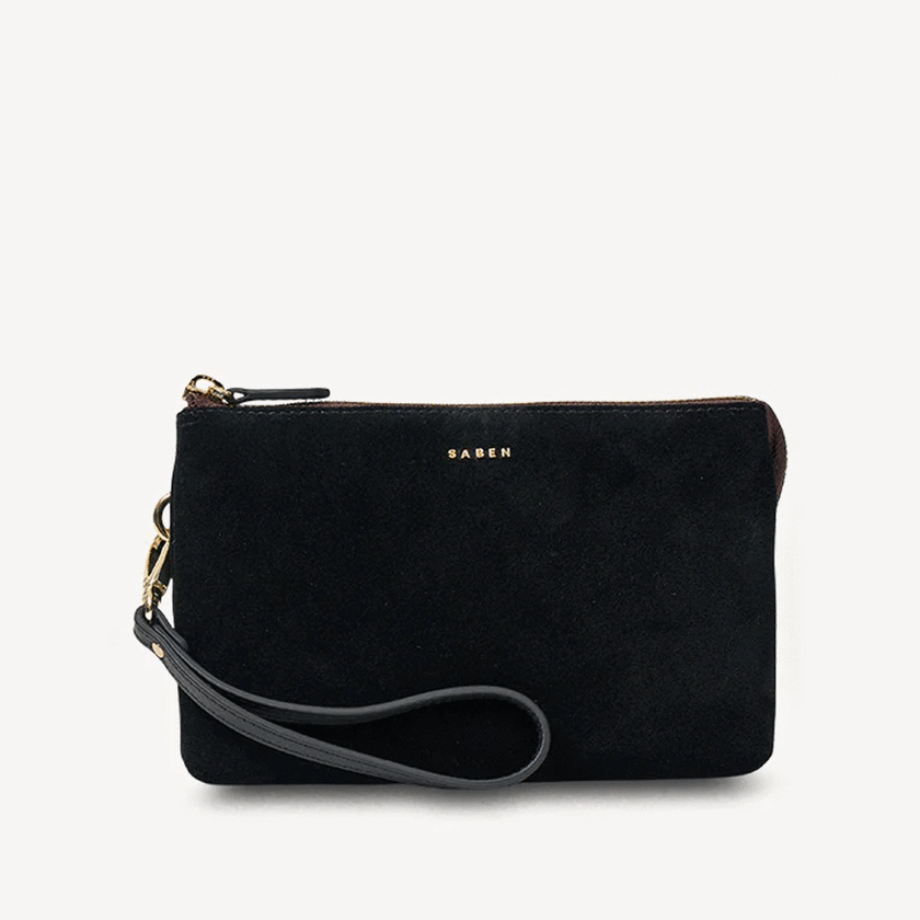 Saben Tilly Crossbody - Black Suede