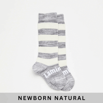 Lamington Merino Wool Knee High Socks | BABY | Pebble