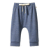 Nature Baby Merino Essential Drawstring Pants - Vintage Indigo Marl