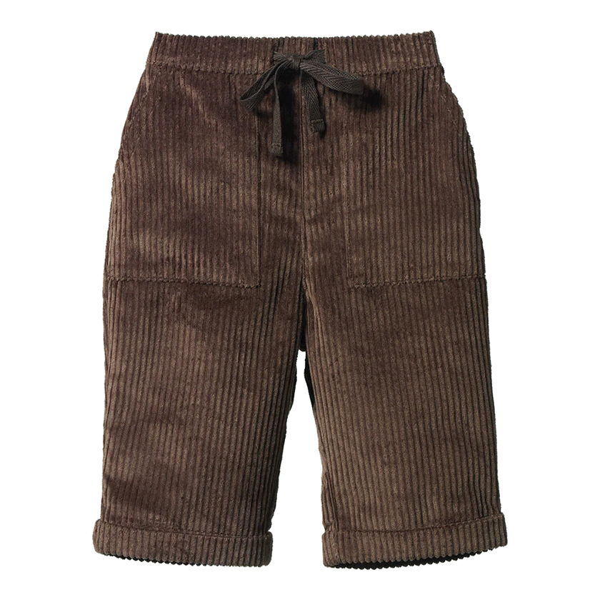 Nature Baby Teddy Cord Pants - Pinecone