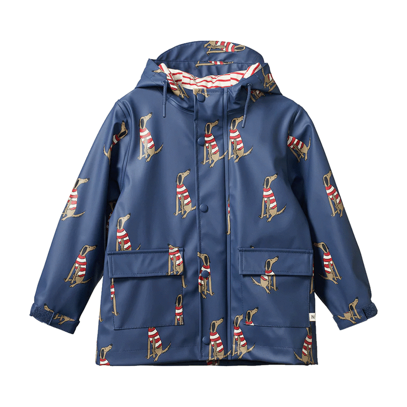 Nature Baby Raincoat - Best Friend Indigo Print