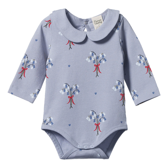 Nature Baby Agnes Bodysuit - Bluebelle Print