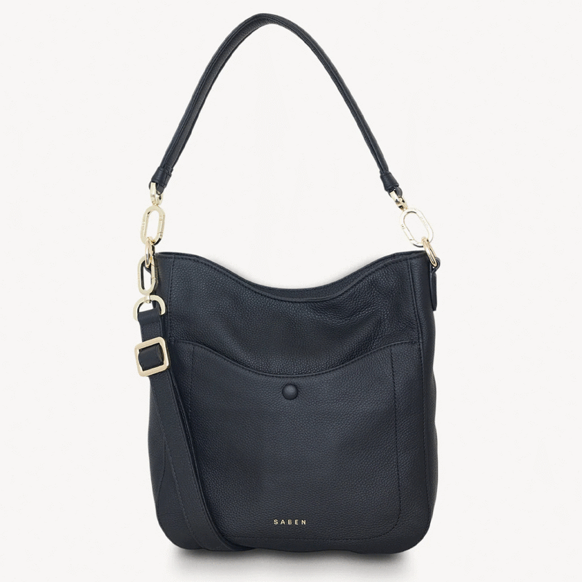 Saben Rebe Shoulder Bag - Black Luxe