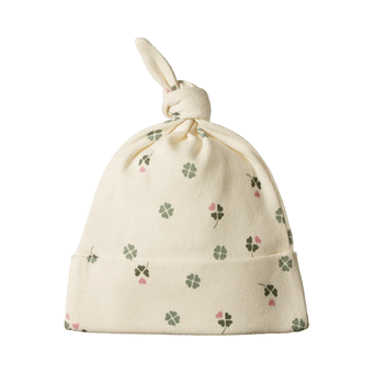Nature Baby Cotton Knotted Beanie - Lucky Print