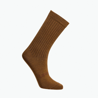Lamington Merino Wool Crew Socks | WOMAN | Walnut
