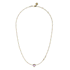 Stolen Girlfriend Dahlia's Heart Necklace Gold Plated 18K Gold - Pink Amethyst