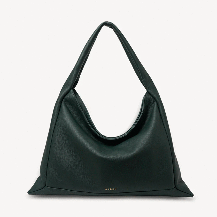 Saben Haze Shoulder Bag - Hunter Green Luxe
