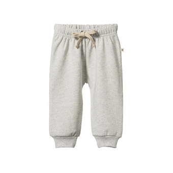 Nature Baby Sunday Track Pants - Light Grey Marl