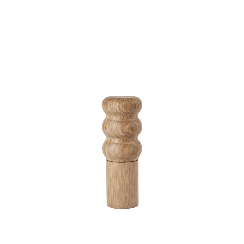 BROSTE Salt/Pepper Grinder Edgar Three Ring - Natural
