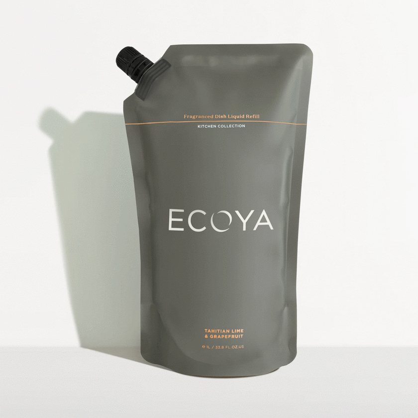 Ecoya Tahitian Lime & Grapefruit Fragranced Dish Liquid Refill