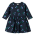 Nature Baby Long Sleeve Twirl Dress - Winter Berry Navy Print