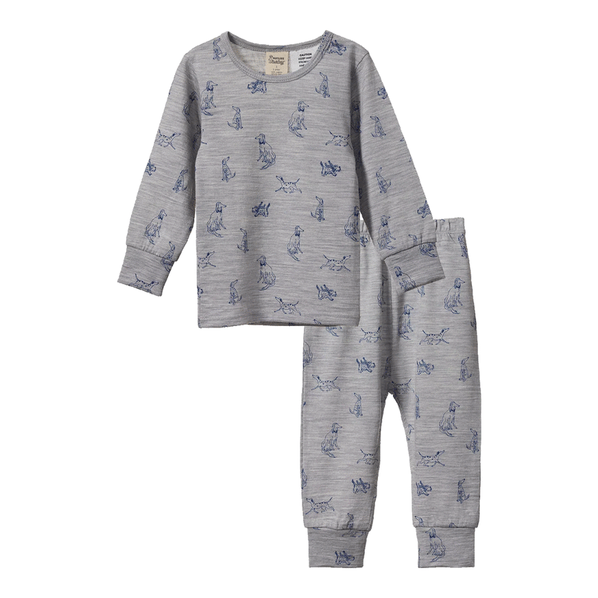 Nature Baby Merino 2PC Pyjamas - Best Friend Print