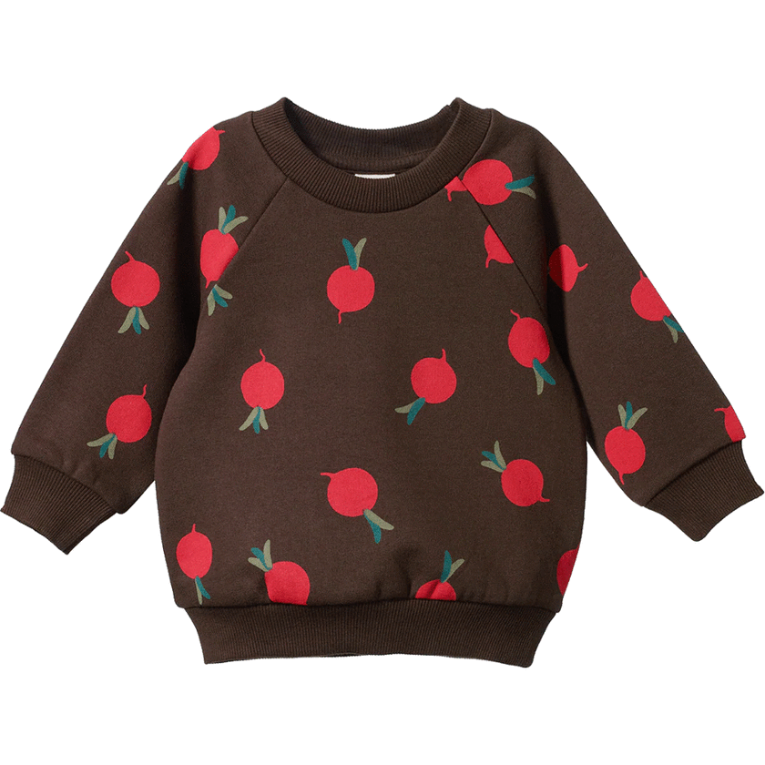 Nature Baby Emerson Sweater - Grande Radish Print