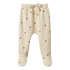Nature Baby Footed Rompers - Radish Print