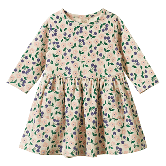 Nature Baby Long Sleeve Twirl Dress - Grande Briarwood Print