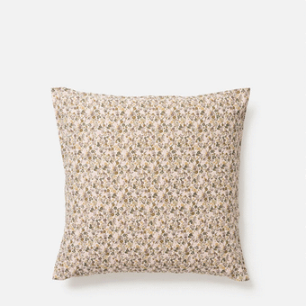 Citta Wildflower Linen Euro Pillowcase - Ivy/Multi 65x65