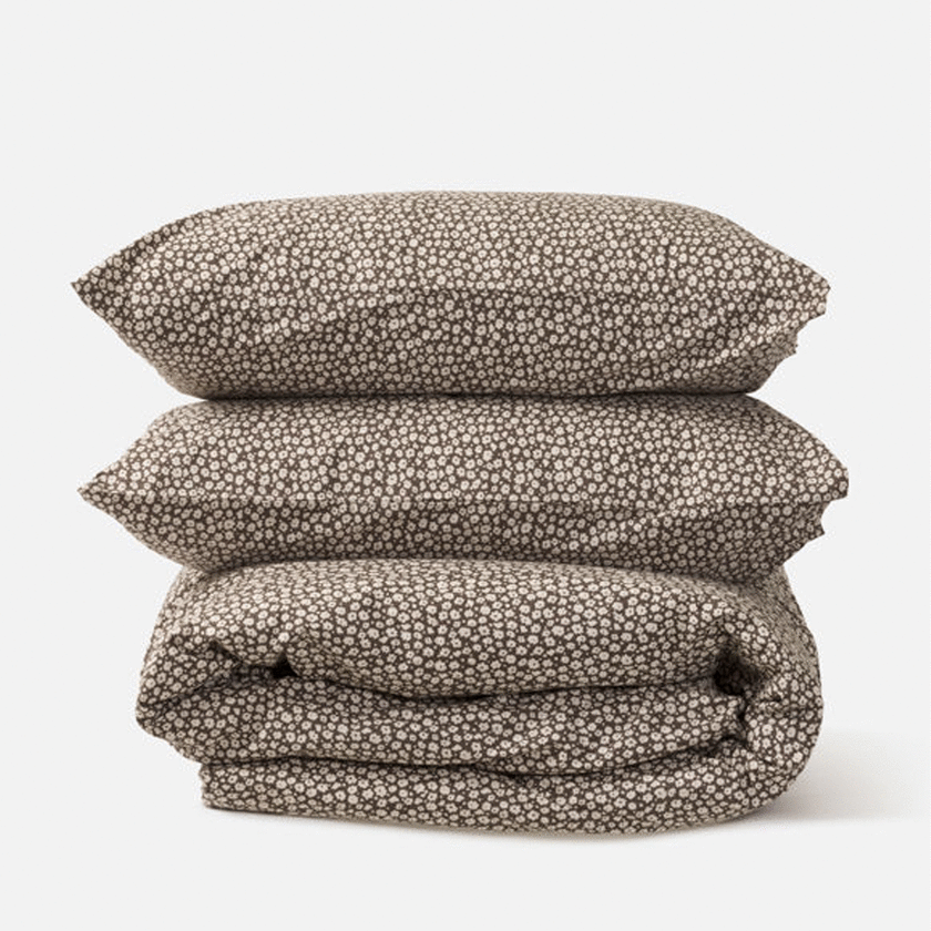 Citta Forget Me Not Duvet Cover - Rye/Bone  Q 210x210cm