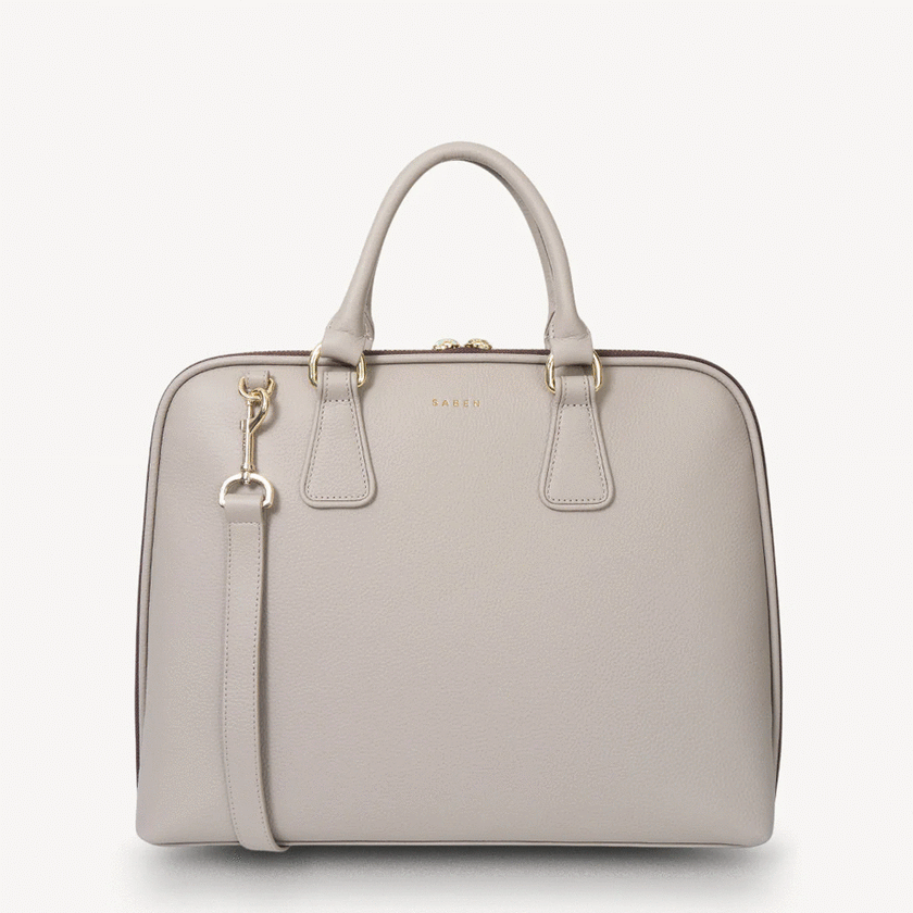 Saben Parker Briefcase - Dove