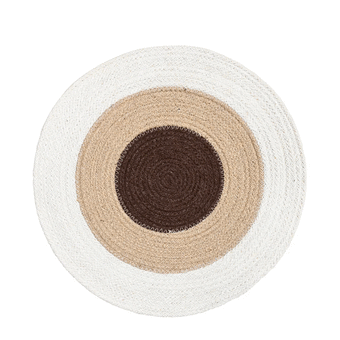 Placemat Round - Natural Rings