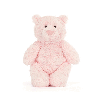 JELLYCAT LEOLA BEAR MEDIUM PINK L8XW12XH28CM”