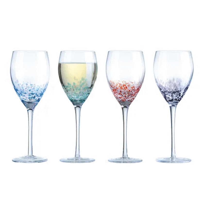 Anton Studio Designs Speckle Wine Glass (Set of 4)