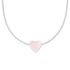 Palas Emporio Rose Quartz 'Love' Heartstone Necklace