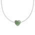 Palas Emporio  Aventurine Balance Heartstone Necklace