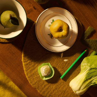 Muskhane Apple Pastille - 100% Felt Pistachio