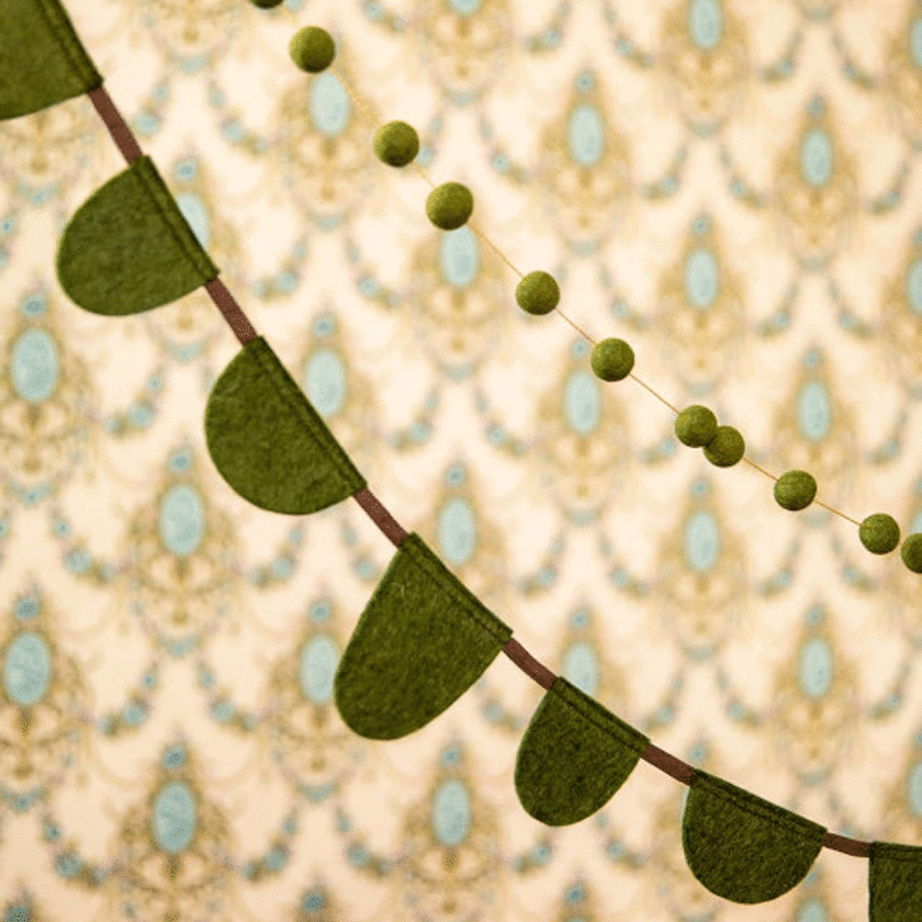 Muskhane Pompoms Malla Garland - 100% Felt L200cm - Pompoms 1.5cm