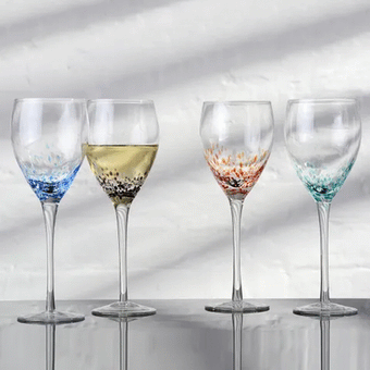 Anton Studio Designs Speckle Wine Glass (Set of 4)