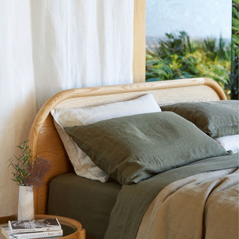 Citta  Linen Pillowcase PR - Ivy 76x50cm