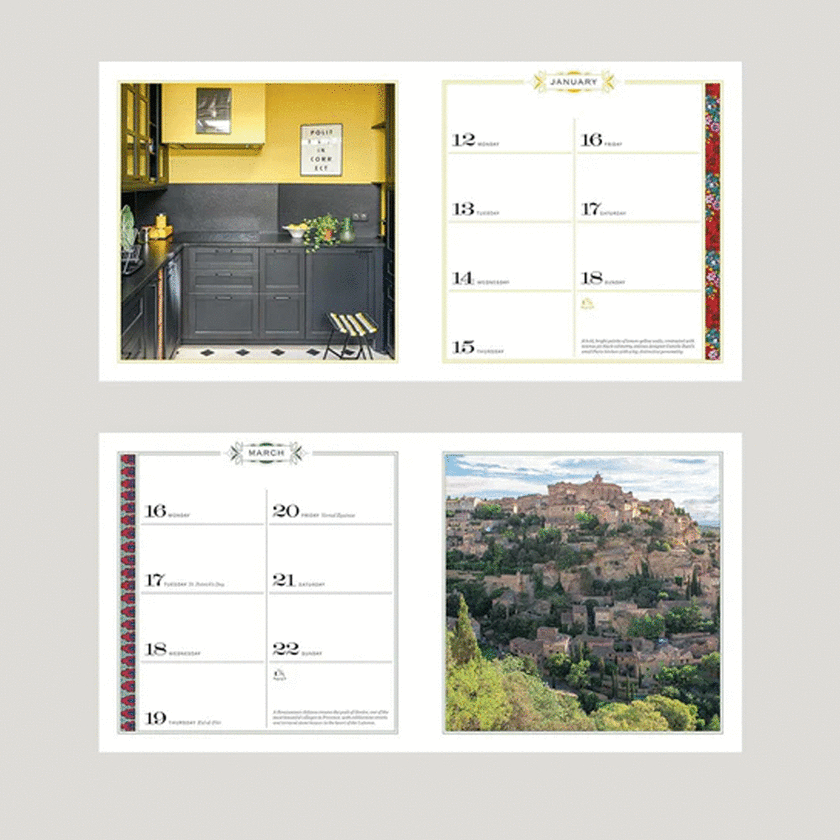 French Country Diary 12-Month 2026 Engagement Calendar