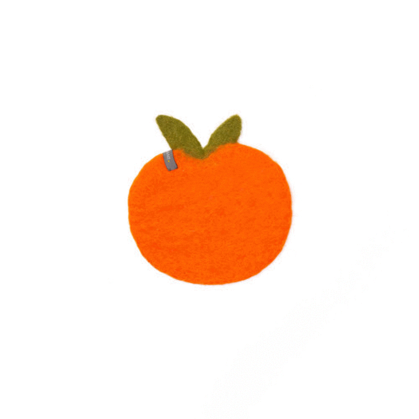 Muskhane Clementine Pastille - 100% Felt Pure Orange