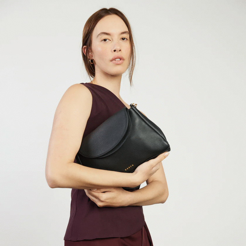 Saben Beckett Shoulder Bag - Black Luxe
