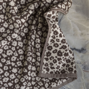 Citta Forget Me Not Face Cloth - Rye/Oat 35x35cm