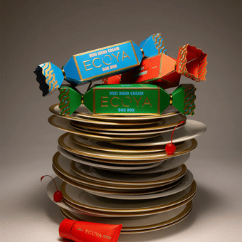 Hibiscus & Ecoya Bergamot Mini Hand Cream Bon Bon Holiday Collection