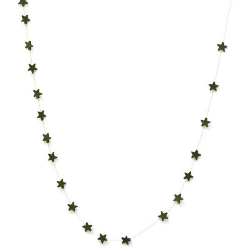 Muskhane Stars Malla Garland - 100% Felt L200cm Stars 3cm