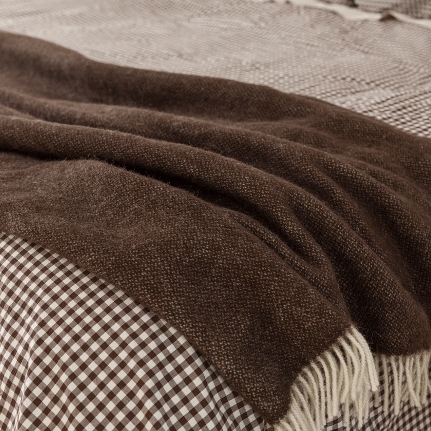 Citta Wool Throw - Cocoa 130x180cm