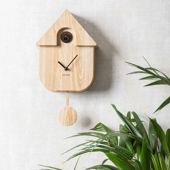 Karlsson Modern Cuckoo Clock - Light Wood